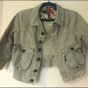 I.Code Cropped Denim Jacket